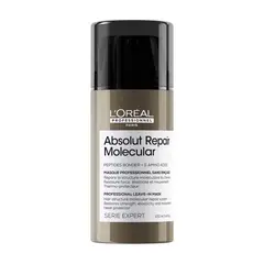 LOREAL PROFESSIONNEL - Máscara Sin Enjuague Reparación Molecular Profunda Cabello Dañado Absolut Repair Molecular 100Ml