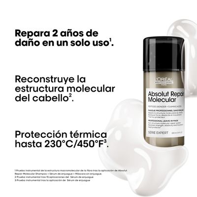 Imagen 2 del producto Leave-In Reparación Molecular Absolut Repair Molecular 100ml L'Oréal Professionnel