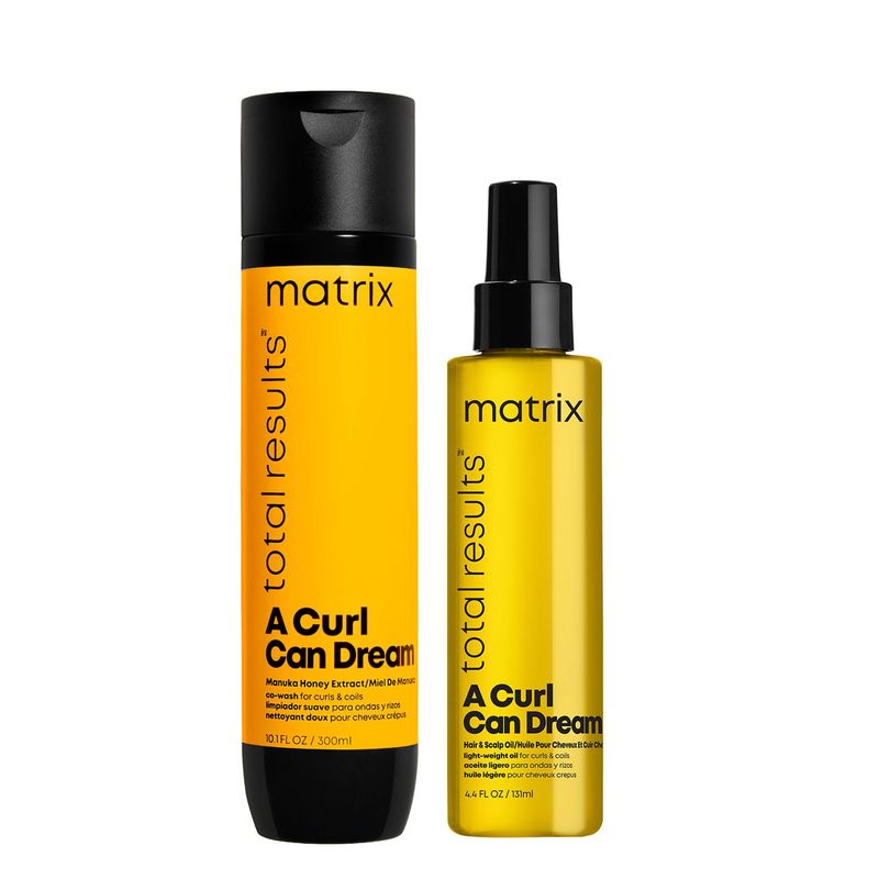 MATRIX - Set Shampoo A Curl Can Dream Cabello Rizado 300 ml + Aceite A Curl Can Dream 131 ml Matrix
