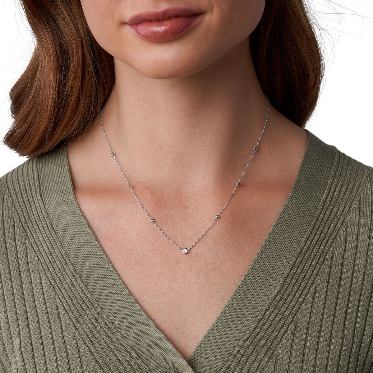 FOSSIL - Collar De Plata Mujer Fossil
