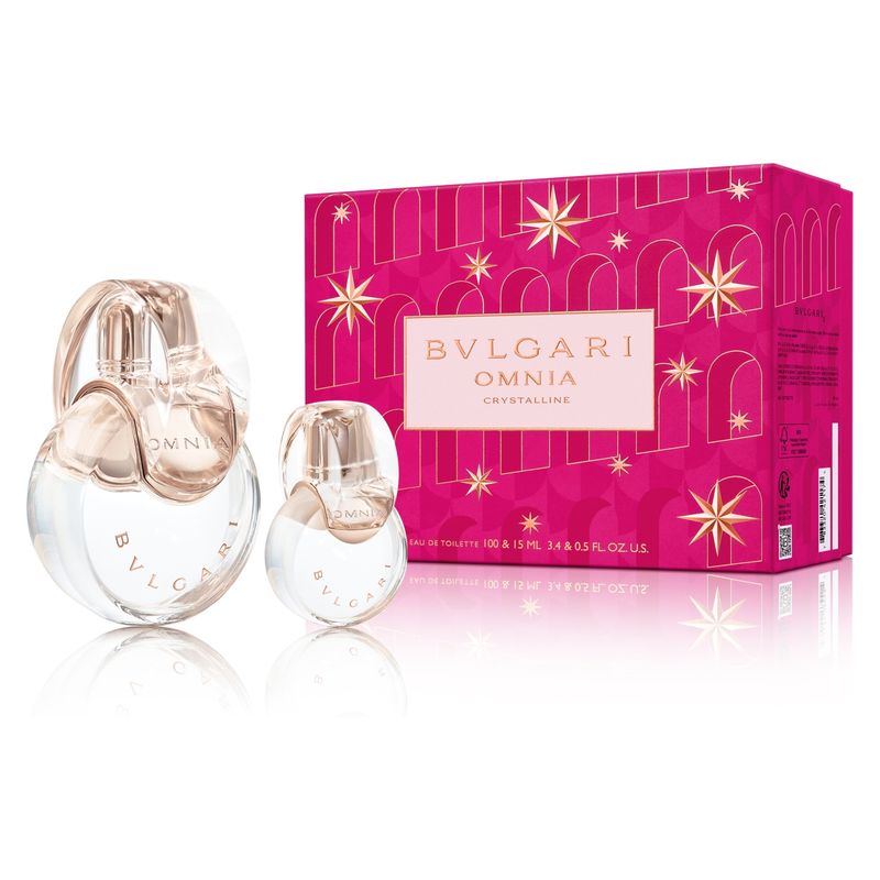 BVLGARI - Perfume Mujer Omnia Crystal Set EDT 100Ml+ EDT 15Ml Bvulgari