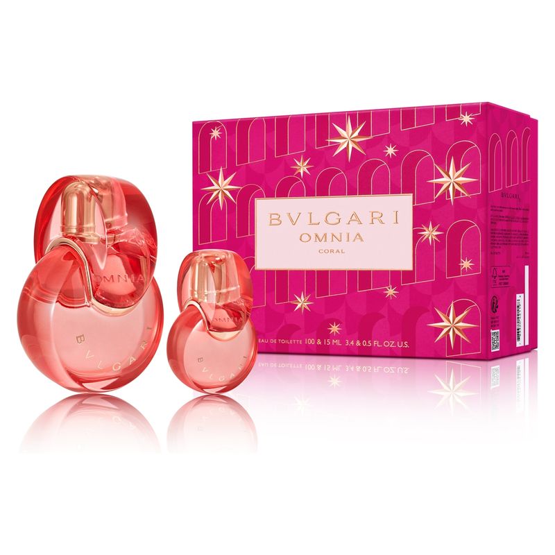 BVLGARI - Perfume Mujer Omnia Coral Set EDT 100Ml+ EDT 15Ml Bvulgari