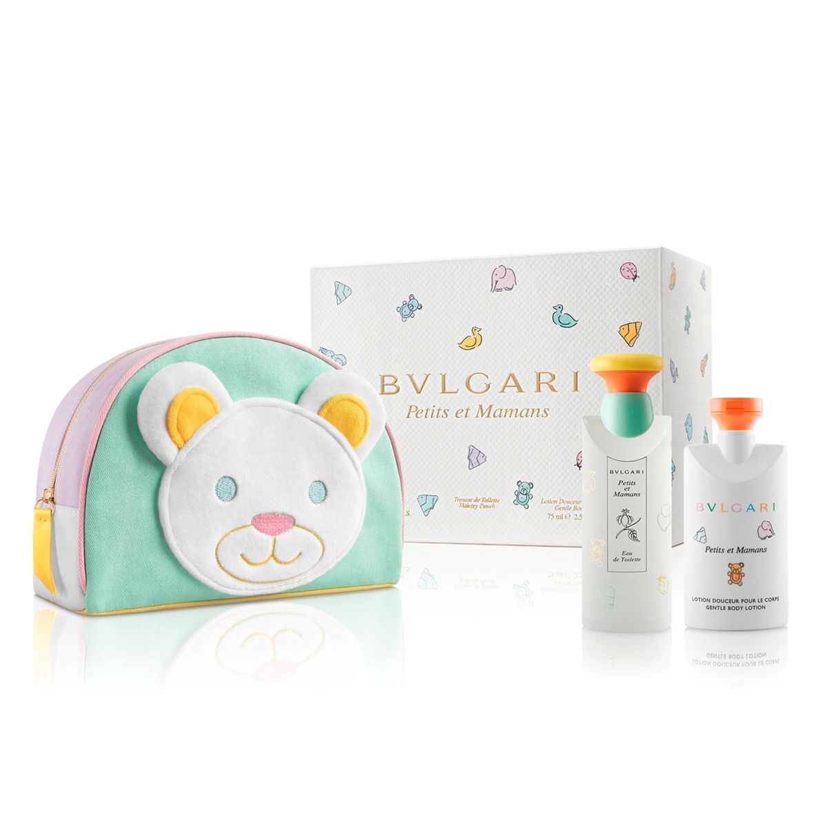 BVLGARI - Perfume Unisex Petit Set EDT 100Ml+ 75Ml Loti + Pouch Bulgari