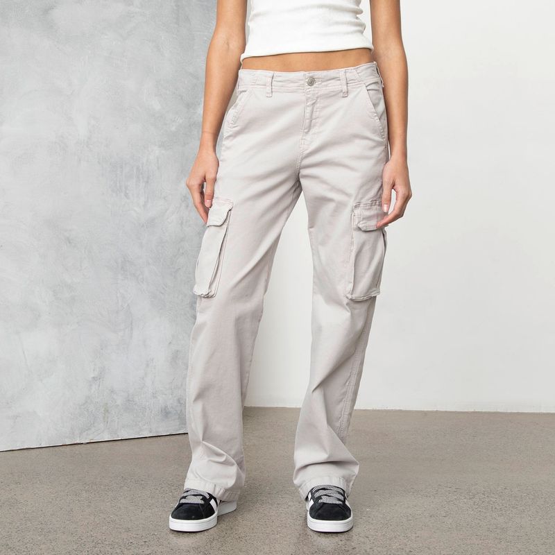 AMERICANINO - Jeans Cargo Tiro Medio Mujer Americanino