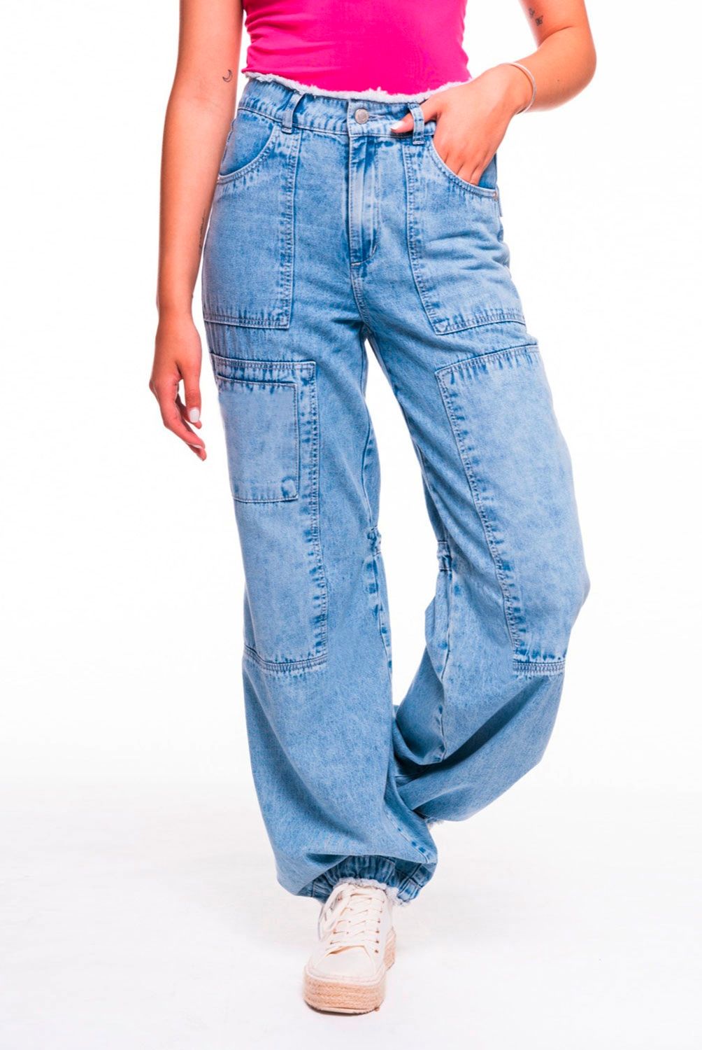 EFESIS - Jeans Wide Leg Tiro Alto Mujer Efesis