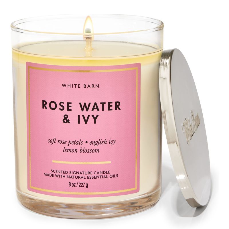 BATH & BODY WORKS - Vela Pequeña Rosewater And Ivy 237ml Bath & Body Works