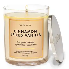 BATH & BODY WORKS - Vela Mediana Cinnamon Spiced Vainilla