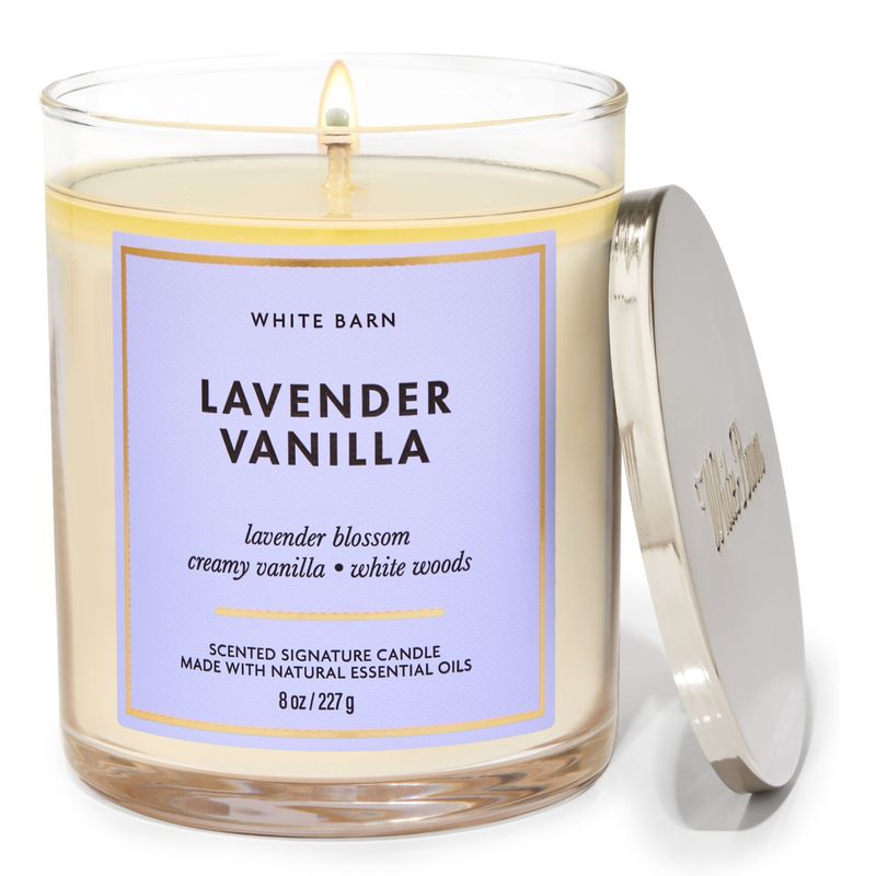 BATH & BODY WORKS - Vela Mediana Lavander Vainilla Bath & Body Works