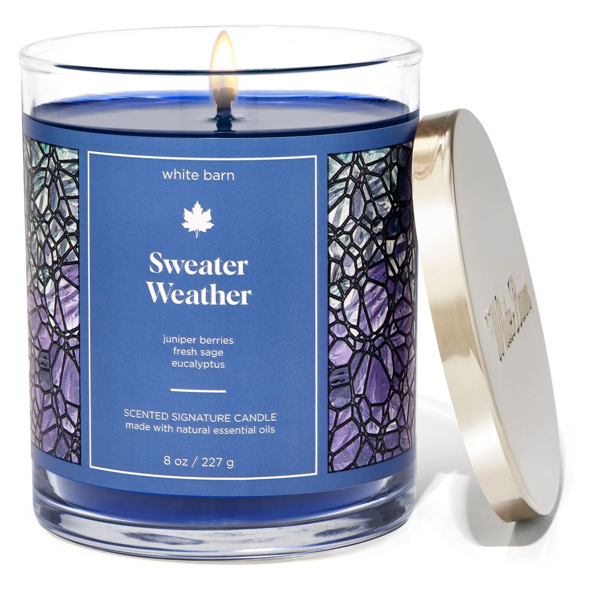 BATH & BODY WORKS - Vela Pequeña Sweater Weather 237ml Bath & Body Works