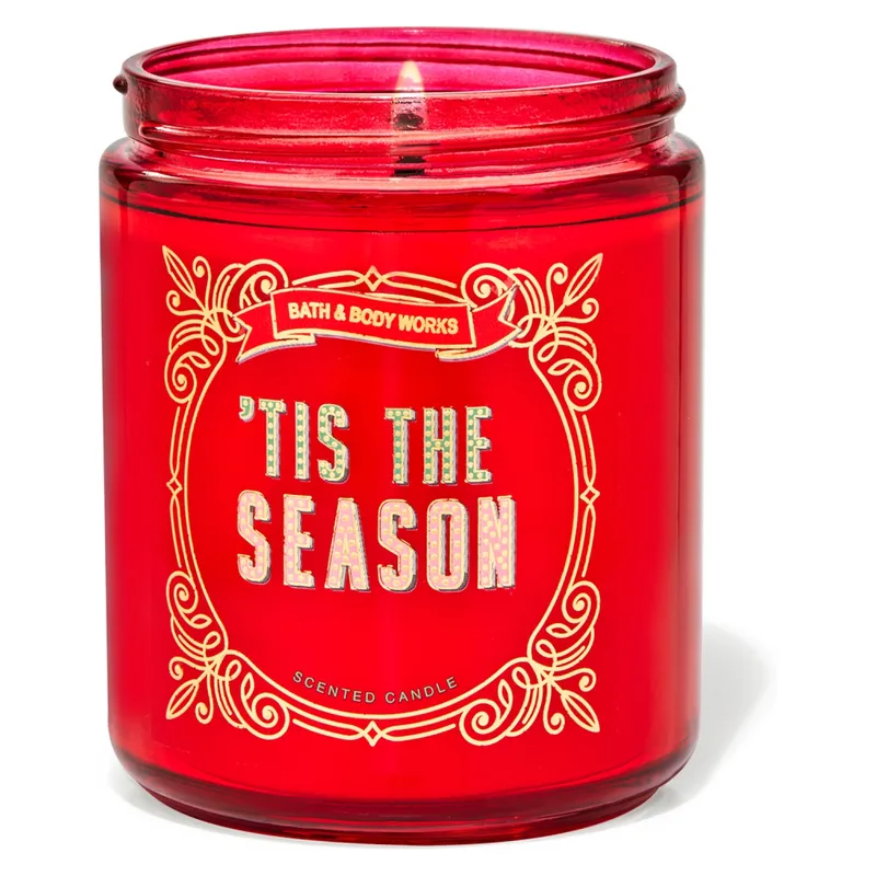 BATH & BODY WORKS - Vela Pequeña Tis The Season 207ml Bath & Body Works