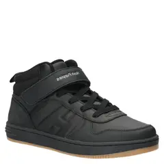 HUSH PUPPIES - Zapatilla Escolar Unisex Cuero Negro (35 a 38)