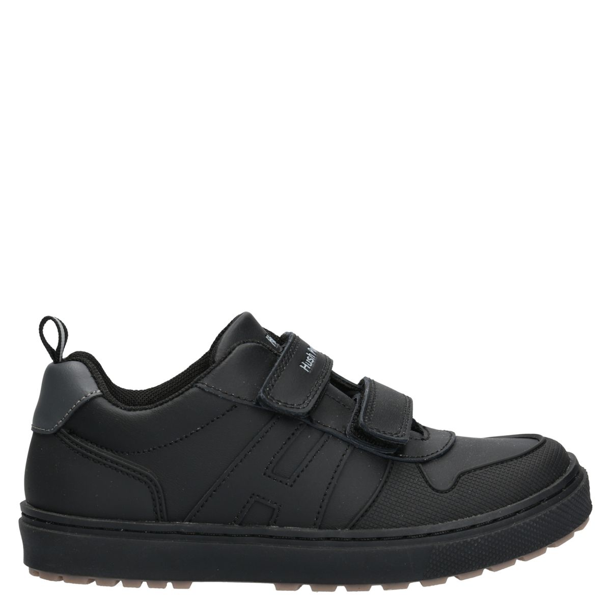 HUSH PUPPIES - Zapatilla Escolar Unisex Cuero Negro (26 a 29) Hush Puppies