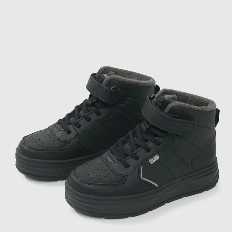 COLLOKY Zapatilla Escolar Niña Negro (34 a 39)