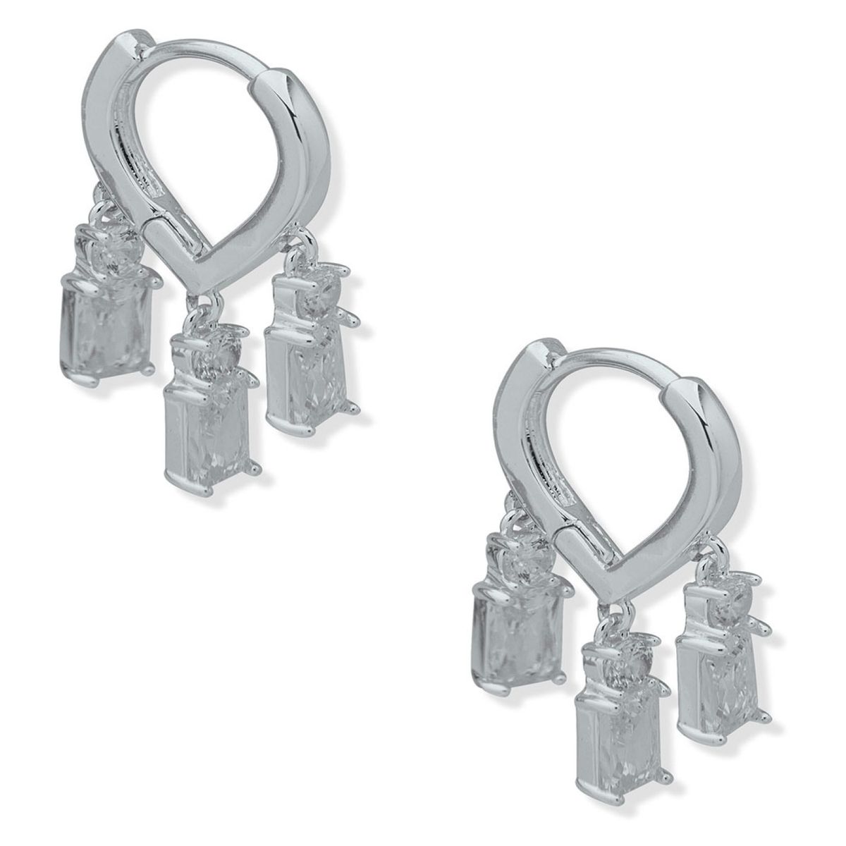 ANNE KLEIN - Aros Plateado Mujer Anne Klein