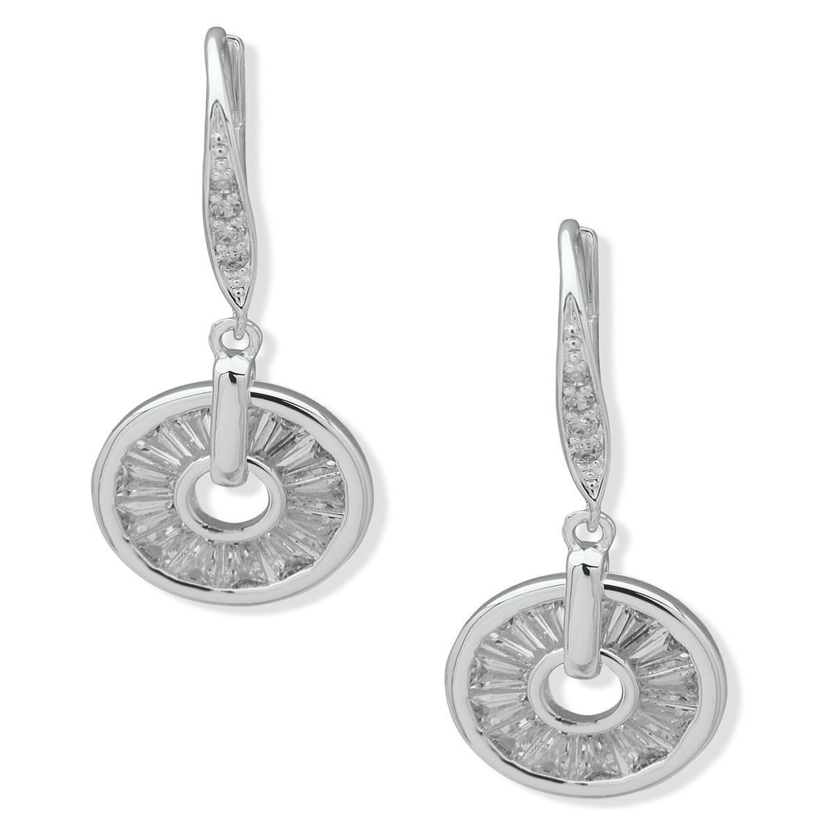 ANNE KLEIN - Aros Plateado  Mujer Anne Klein