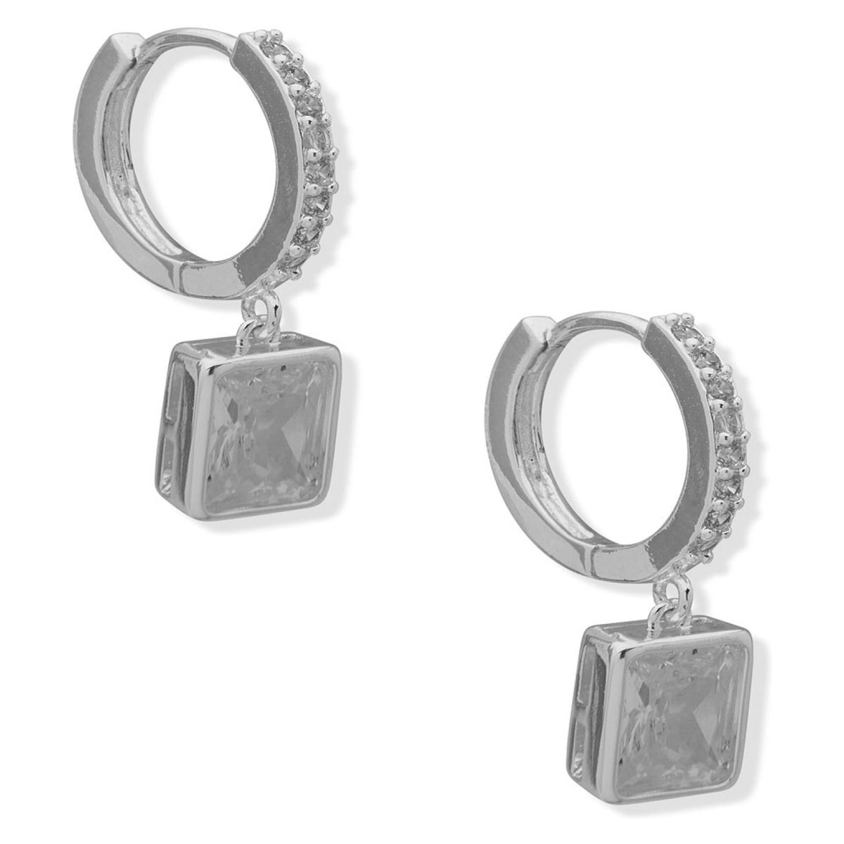 ANNE KLEIN - Aros Plateado Mujer Anne Klein