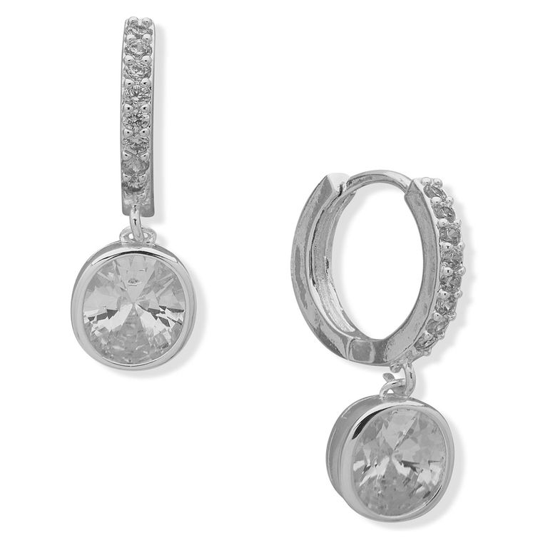 ANNE KLEIN Aros Plateado Mujer