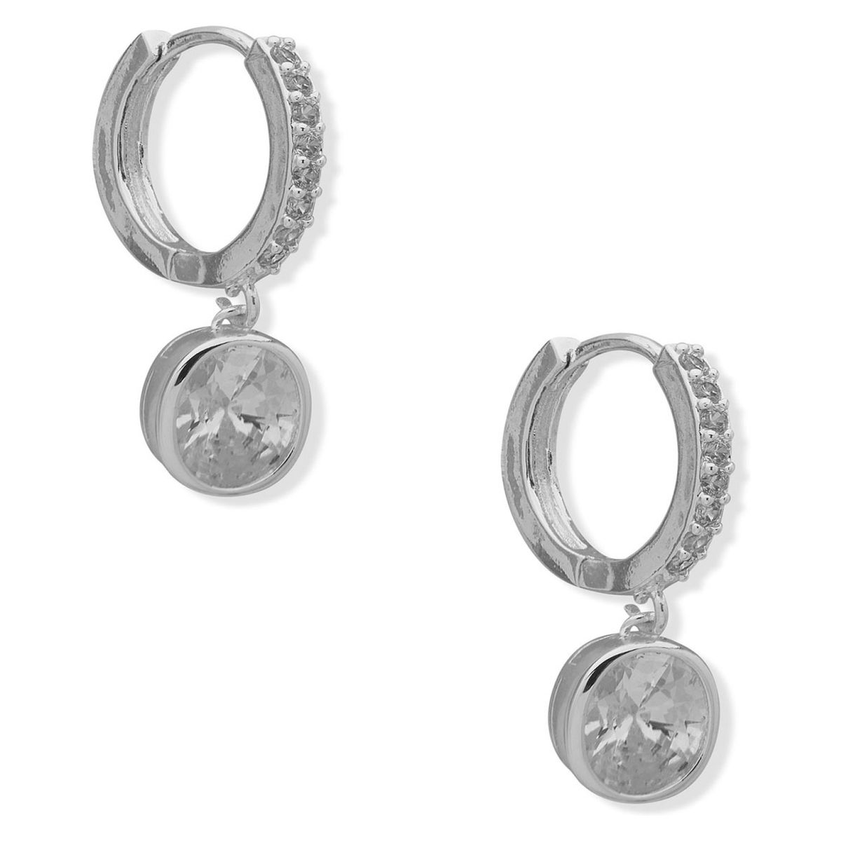 ANNE KLEIN - Aros Plateado  Mujer Anne Klein