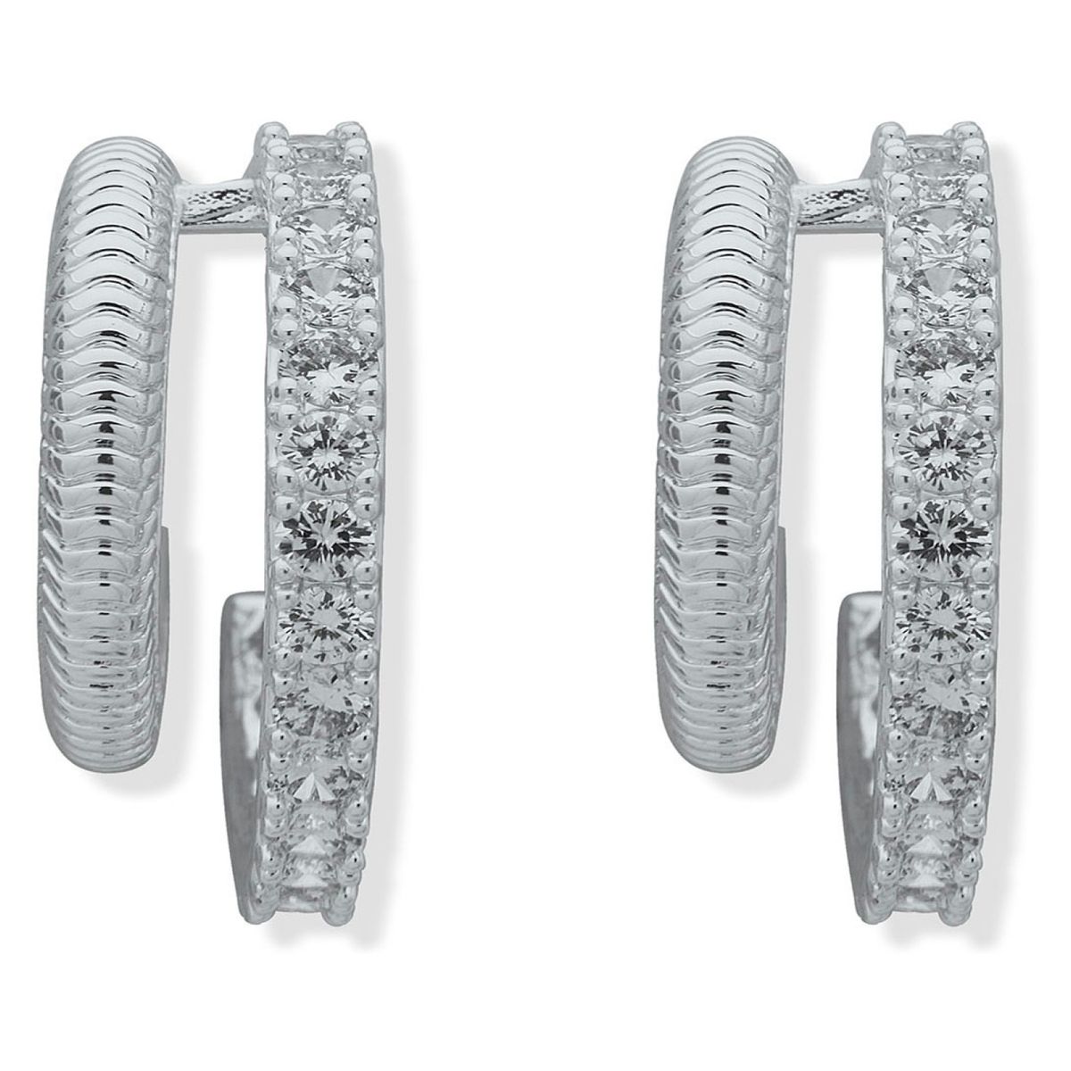 ANNE KLEIN - Aros Plateado Mujer Anne Klein
