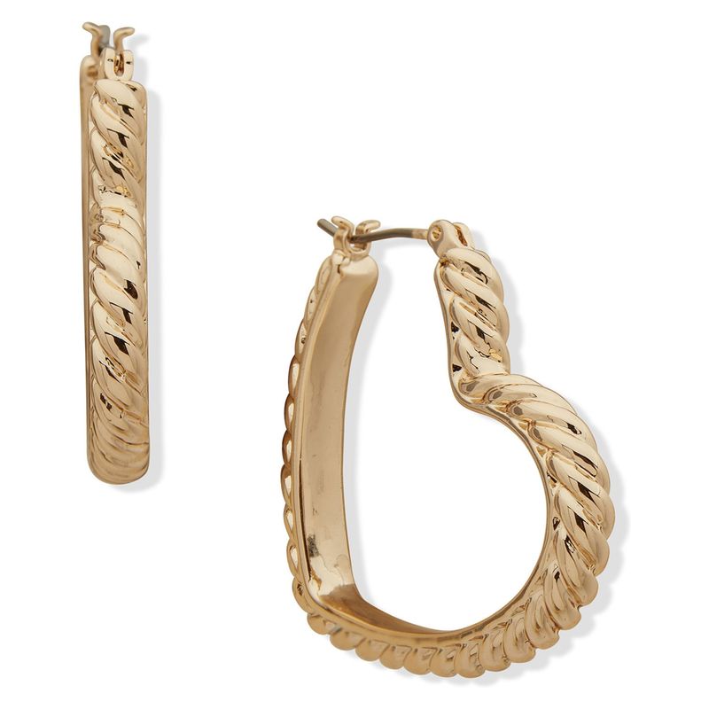 ANNE KLEIN - Argollas Dorado Mujer Anne Klein