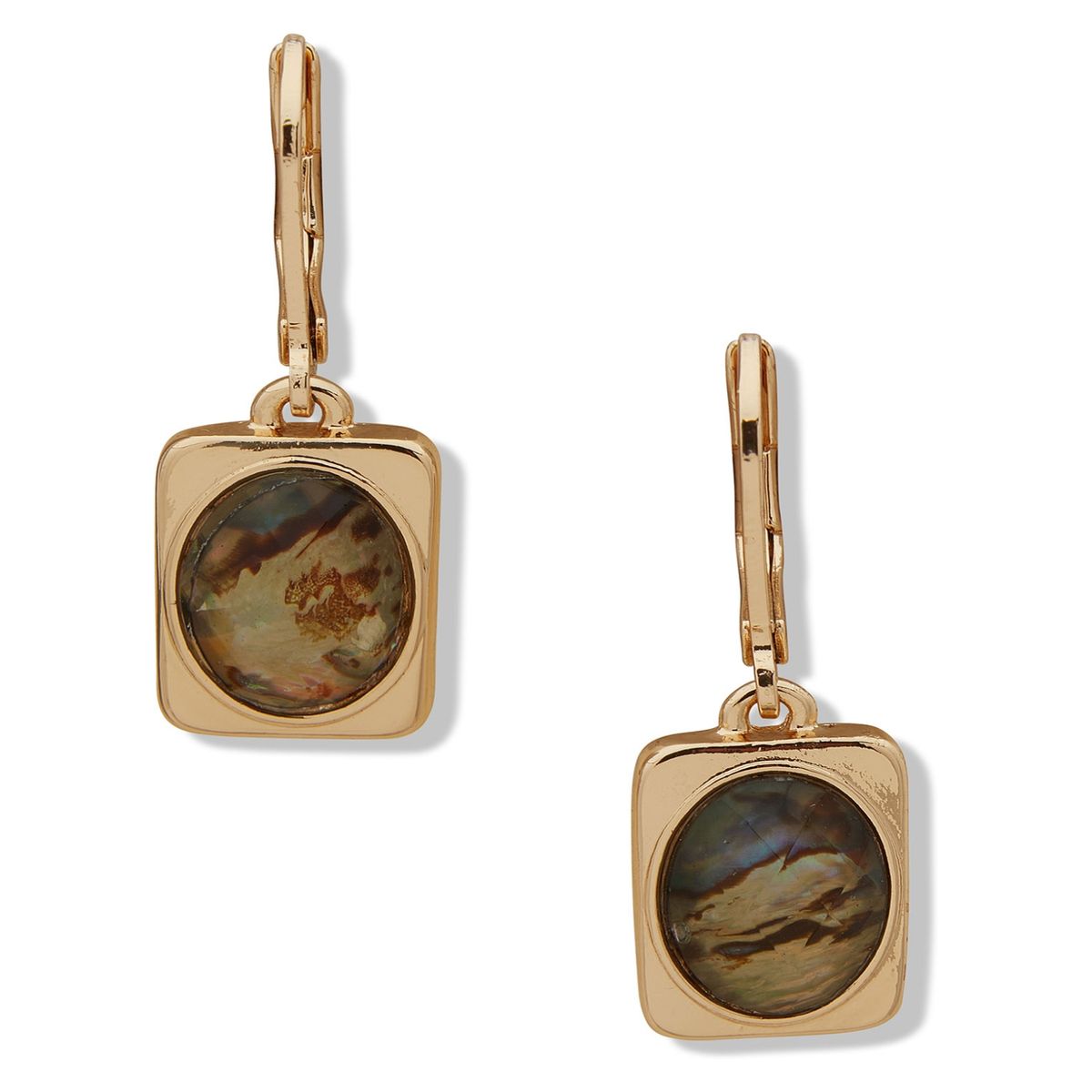 ANNE KLEIN - Aros Colgantess Verde Mujer Anne Klein