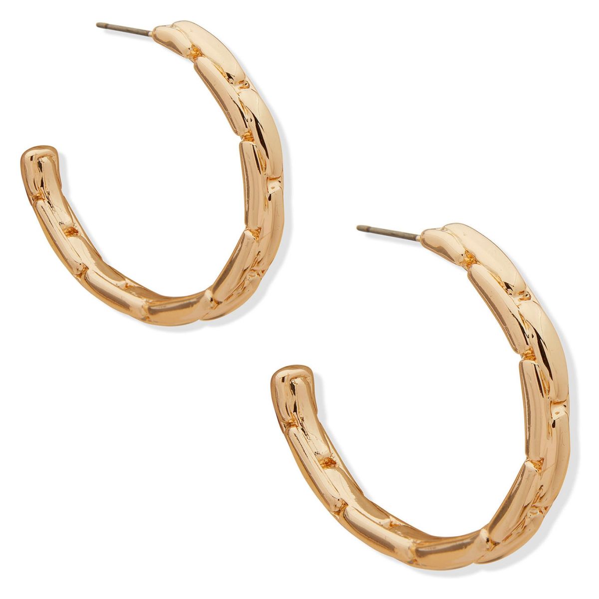ANNE KLEIN - Argollas Dorado Mujer Anne Klein