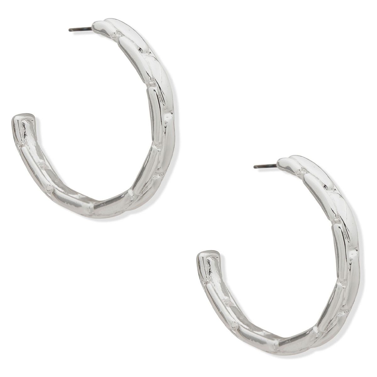 ANNE KLEIN - Argollas Plateado Mujer Anne Klein