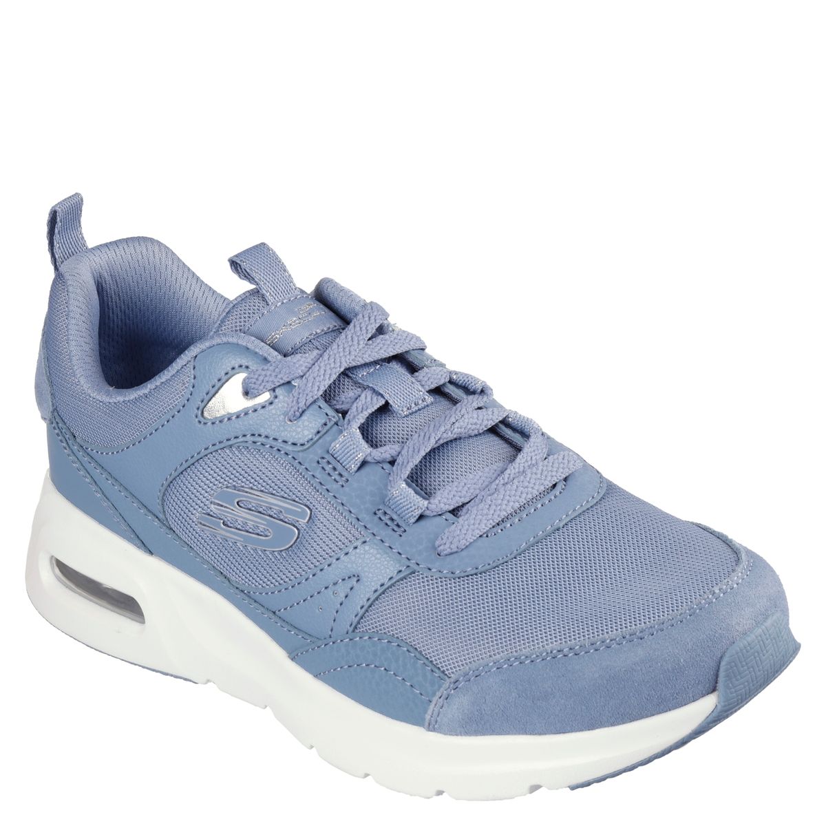 SKECHERS - Air Court Zapatilla Urbana Mujer Cuero Azul Skechers