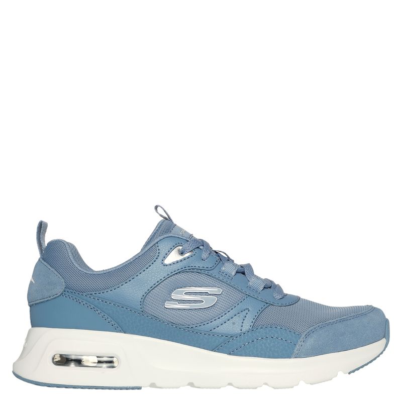 SKECHERS - Air Court Zapatilla Urbana Mujer Cuero Azul Skechers