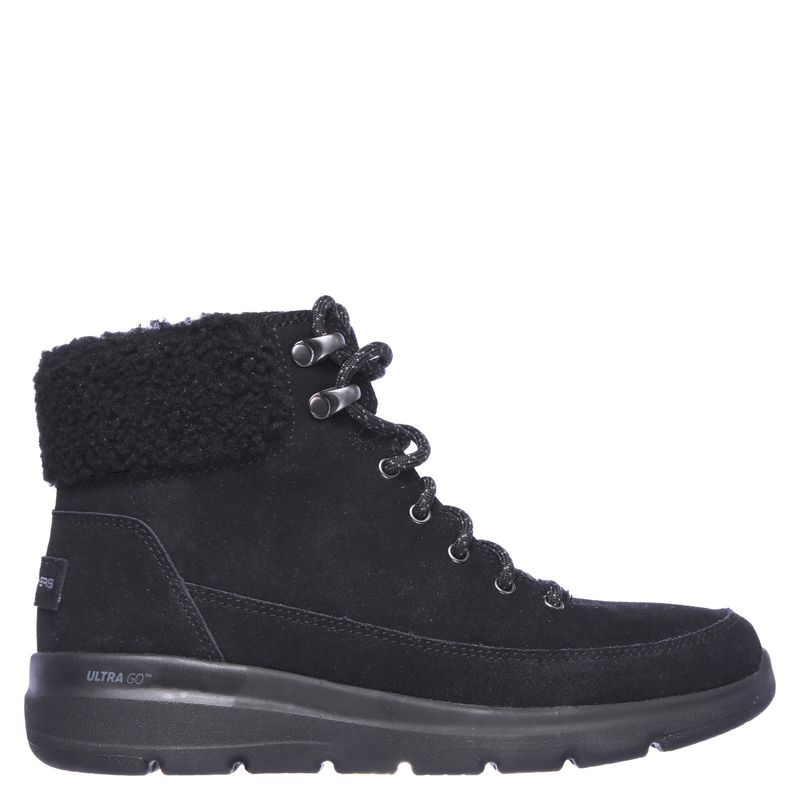 SKECHERS - Botín Mujer Cuero Negro Skechers