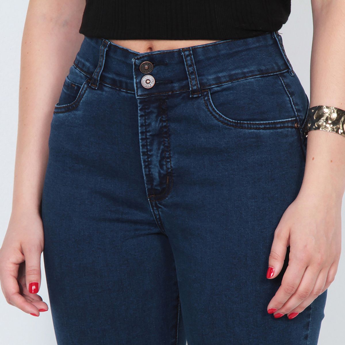 WADOS - Jeans Slim Tiro Alto Mujer Wados