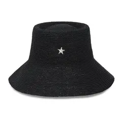 LGND - Black Raffia Bucket Hat