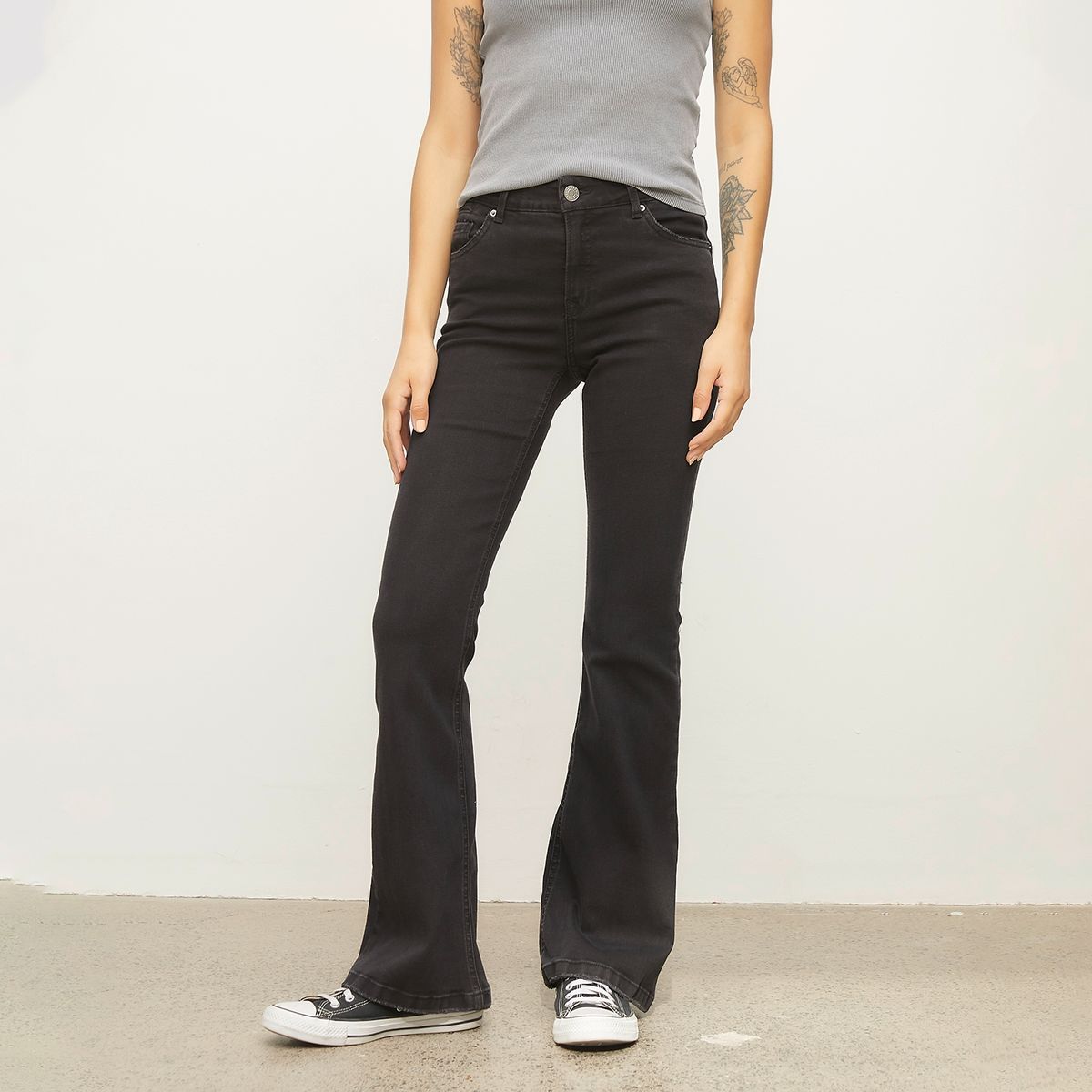 AMERICANINO - Jeans Flare Tiro Medio Mujer Americanino