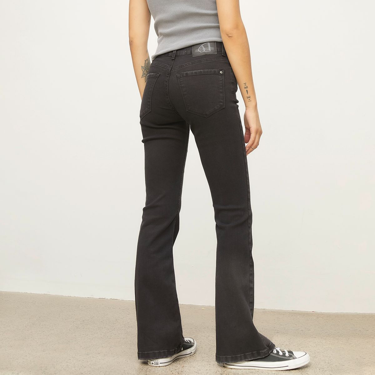 AMERICANINO - Jeans Flare Tiro Medio Mujer Americanino
