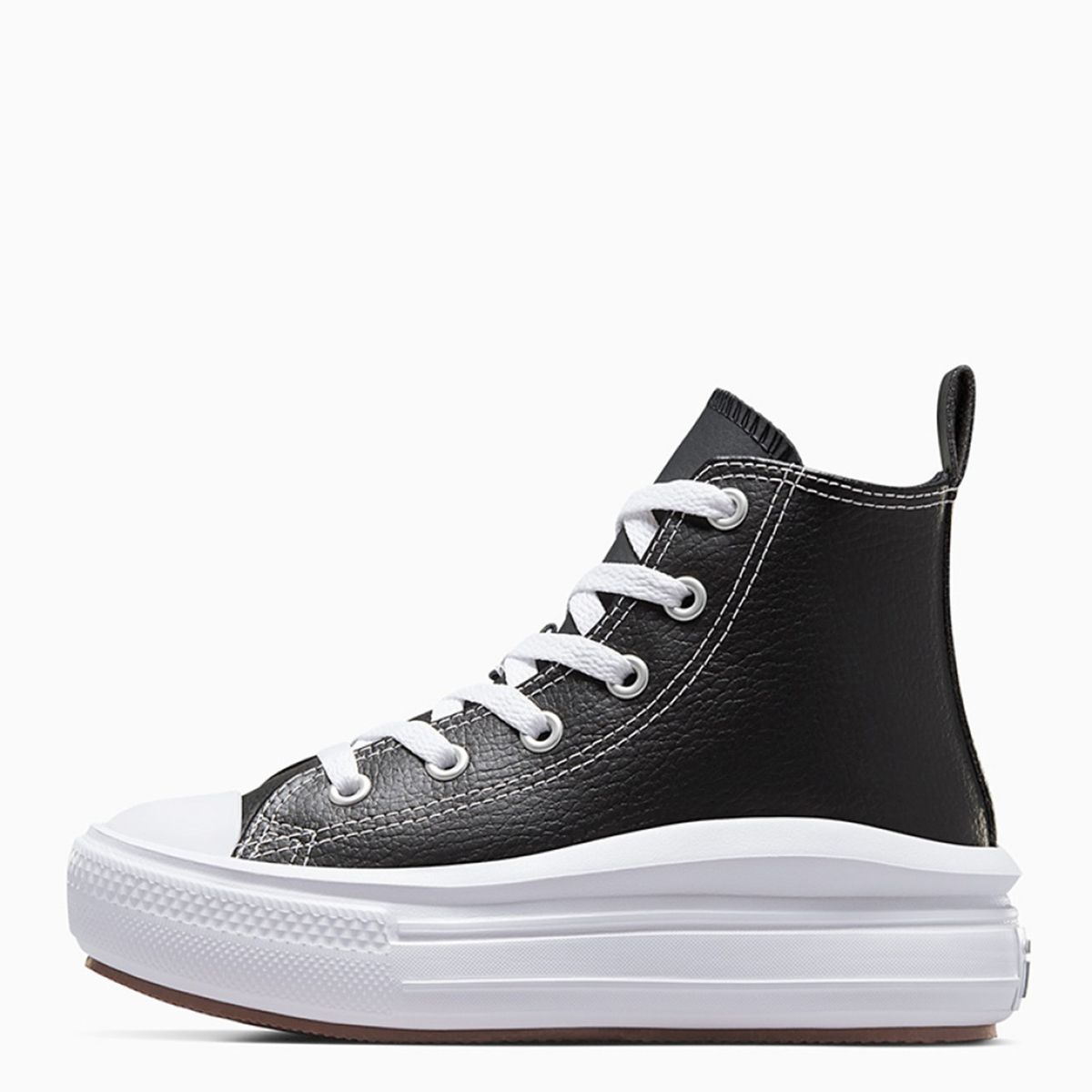 CONVERSE - Chuck Taylor All Star Move Zapatilla Urbana Niño Cuero Negro (27 A 35) Converse