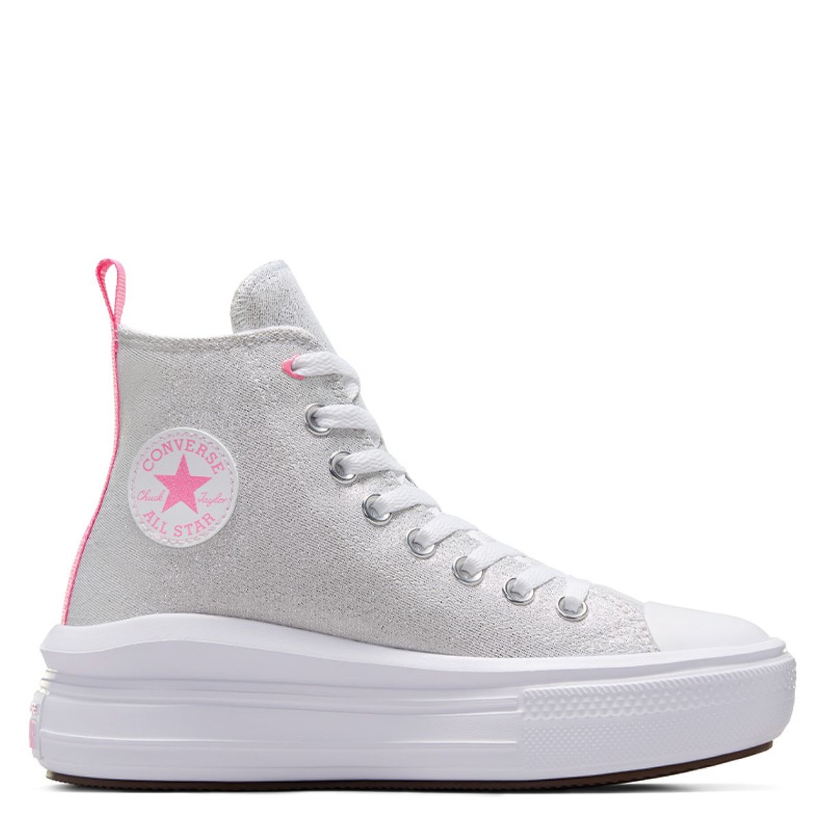 CONVERSE - Chuck Taylor All Star Move Zapatilla Urbana Niña Gris (36 A 40) Converse