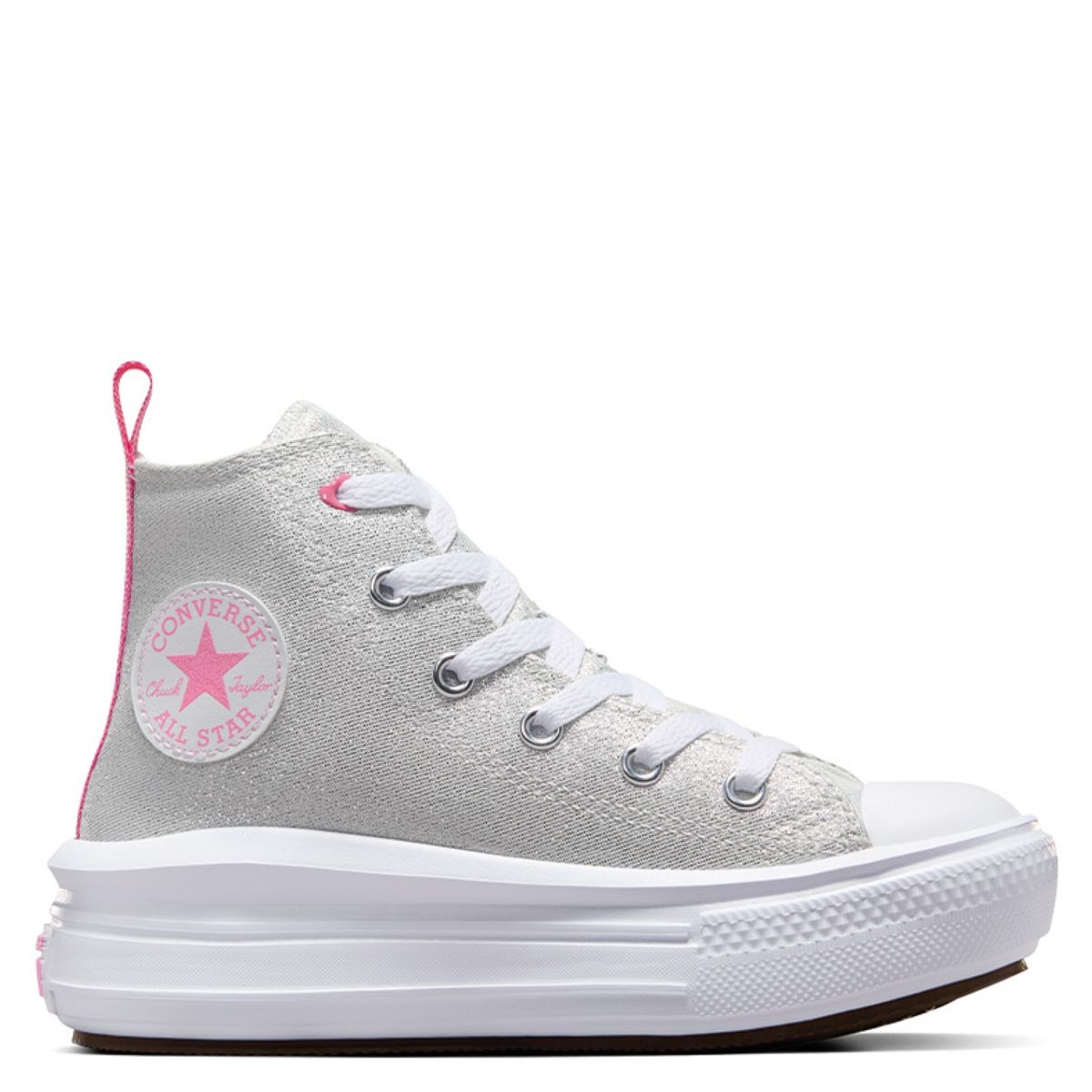 CONVERSE - Chuck Taylor All Star Move Zapatilla Urbana Niña Gris (27 A 35) Converse