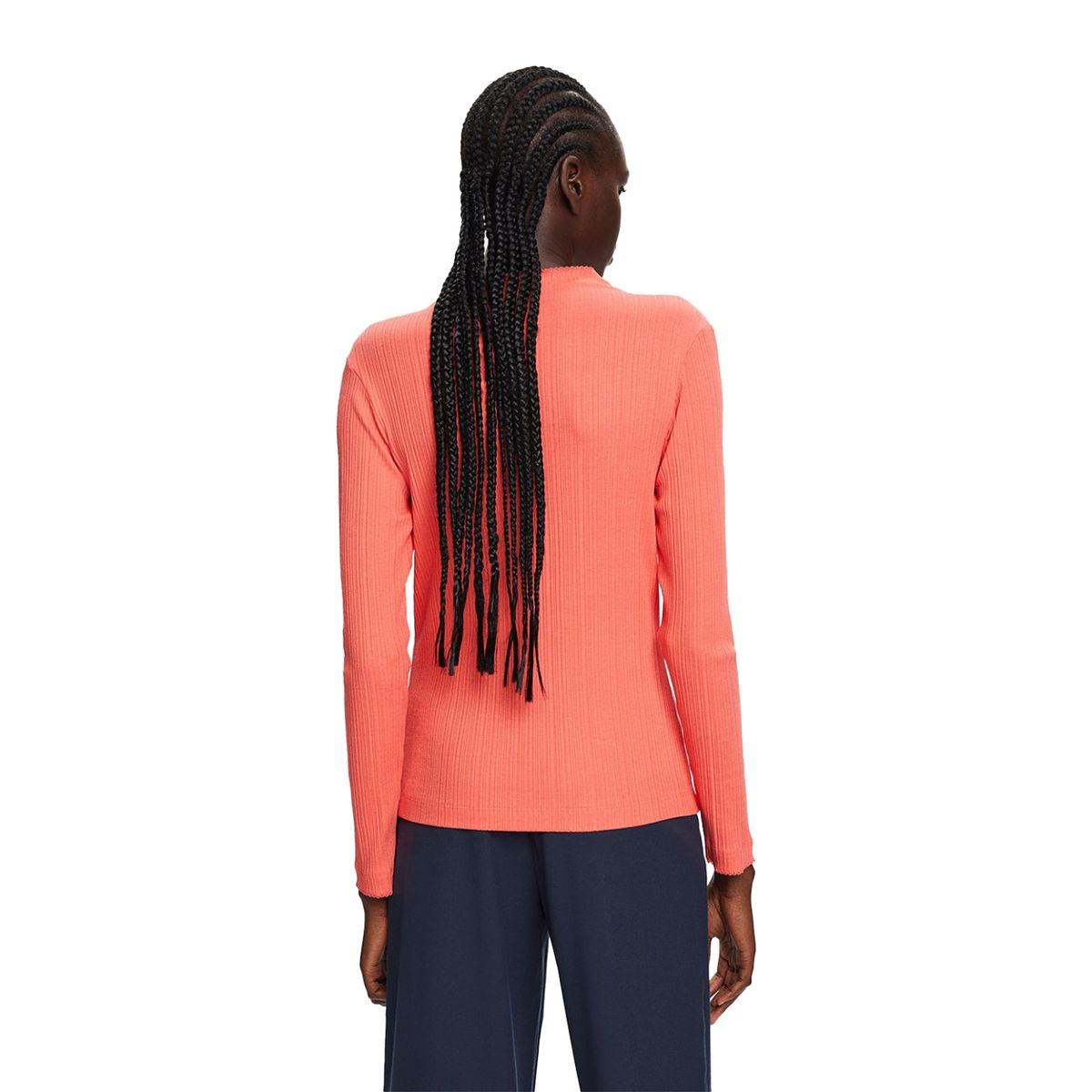 ESPRIT - Polera Manga Larga Algodón Mujer Esprit