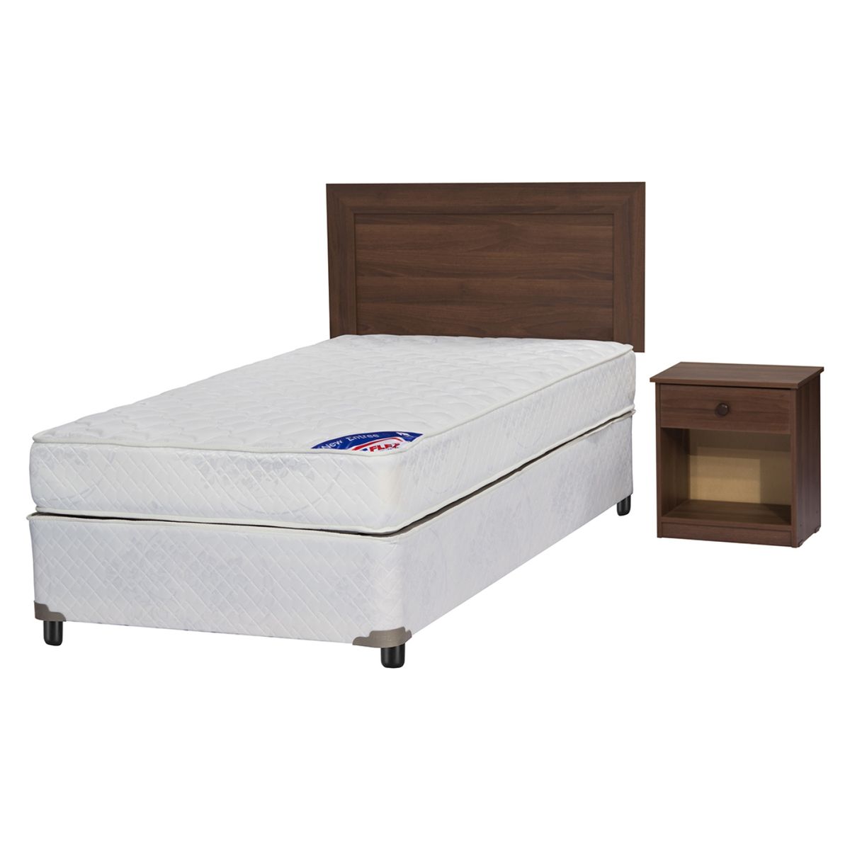 FLEX - Box Spring New Entree 1,5 Plazas + Muebles Asturias Flex