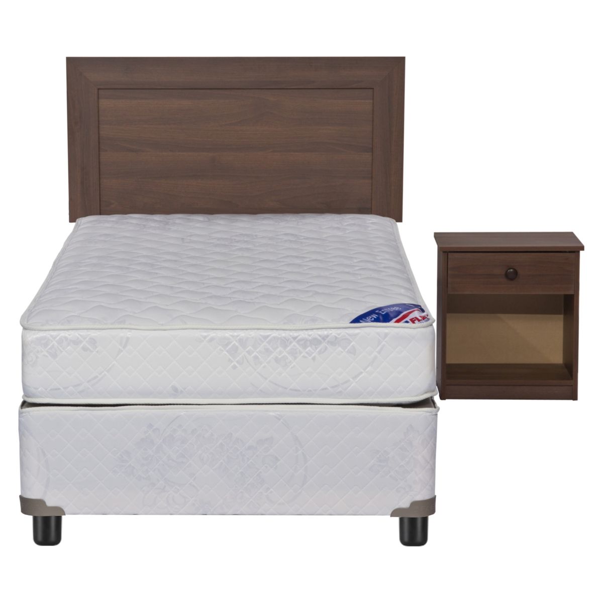 FLEX - Box Spring New Entree 1,5 Plazas + Muebles Asturias Flex