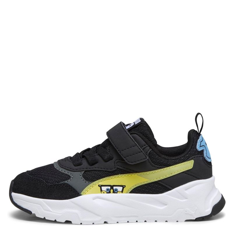 PUMA - Trinity Spongebob Zapatilla Urbana Niño Negro (28 a 35) Puma