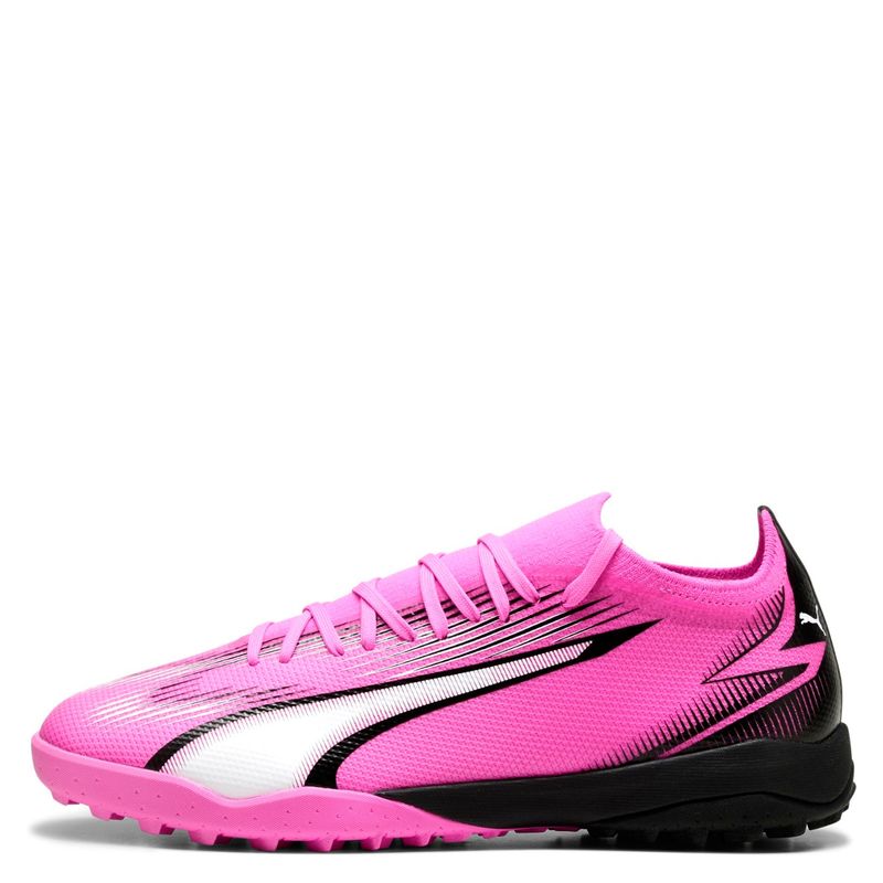 Futbol Puma Ultra Match Tenis Puma Azul Con Rosa Tenis De Fútbol