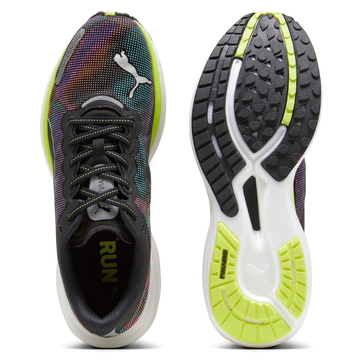 PUMA - Deviate Nitro Zapatilla Running Hombre Negro Puma