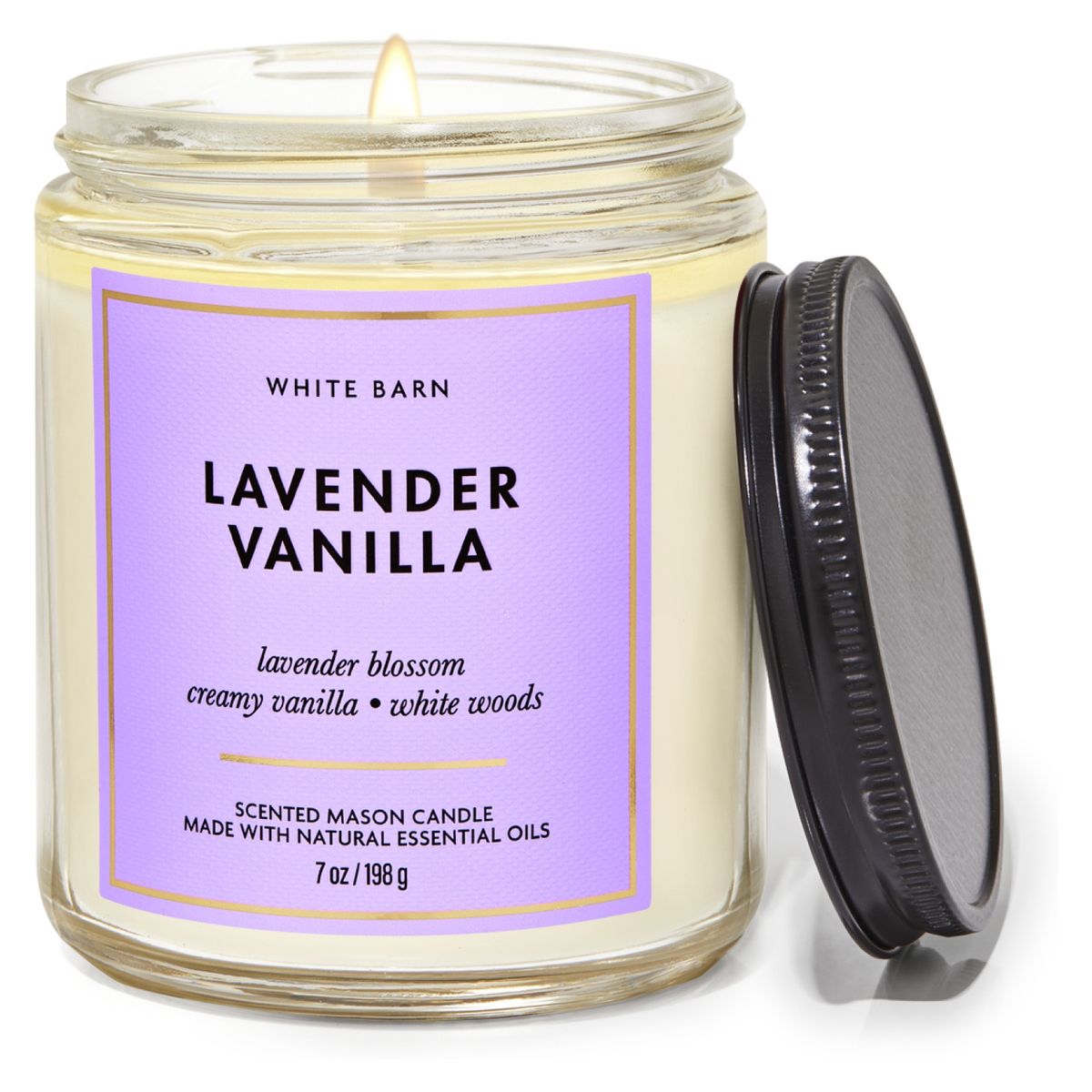 BATH & BODY WORKS - Vela Pequeña Lavender Vanilla 207ml Bath & Body Works