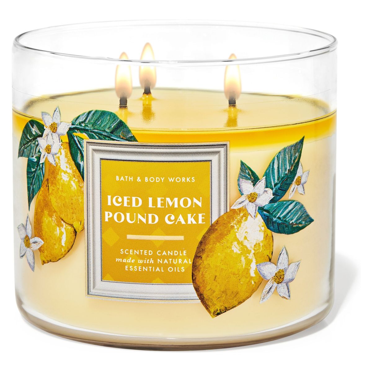 BATH & BODY WORKS - Vela Grande Iced Lemon Pound Cake 429ml Bath & Body Works