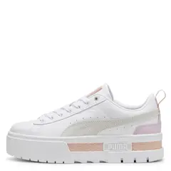 PUMA - Mayze Lth Wns Zapatilla Urbana Mujer Blanco
