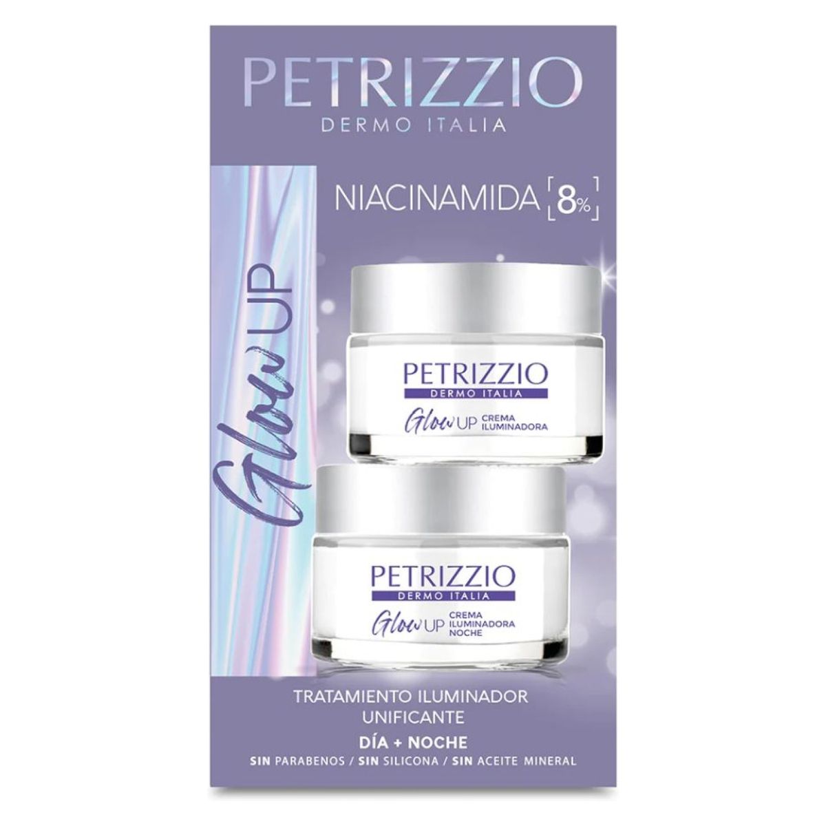 PETRIZZIO - Set De Crema Facial Antiedad Glow Up Día + Noche 2 Unidades Petrizzio