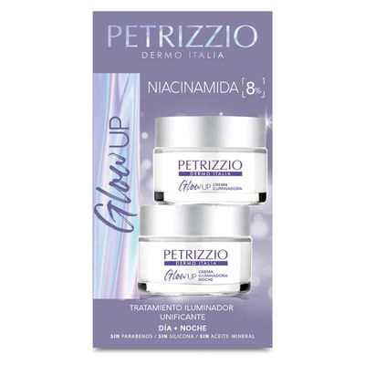 Imagen 2 del producto Set De Crema Facial Antiedad Glow Up Día + Noche 2 Unidades