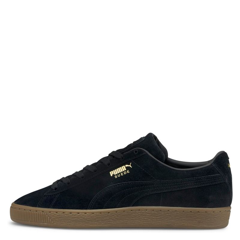 PUMA - Suede Gum Zapatilla Urbana Hombre Negro Puma