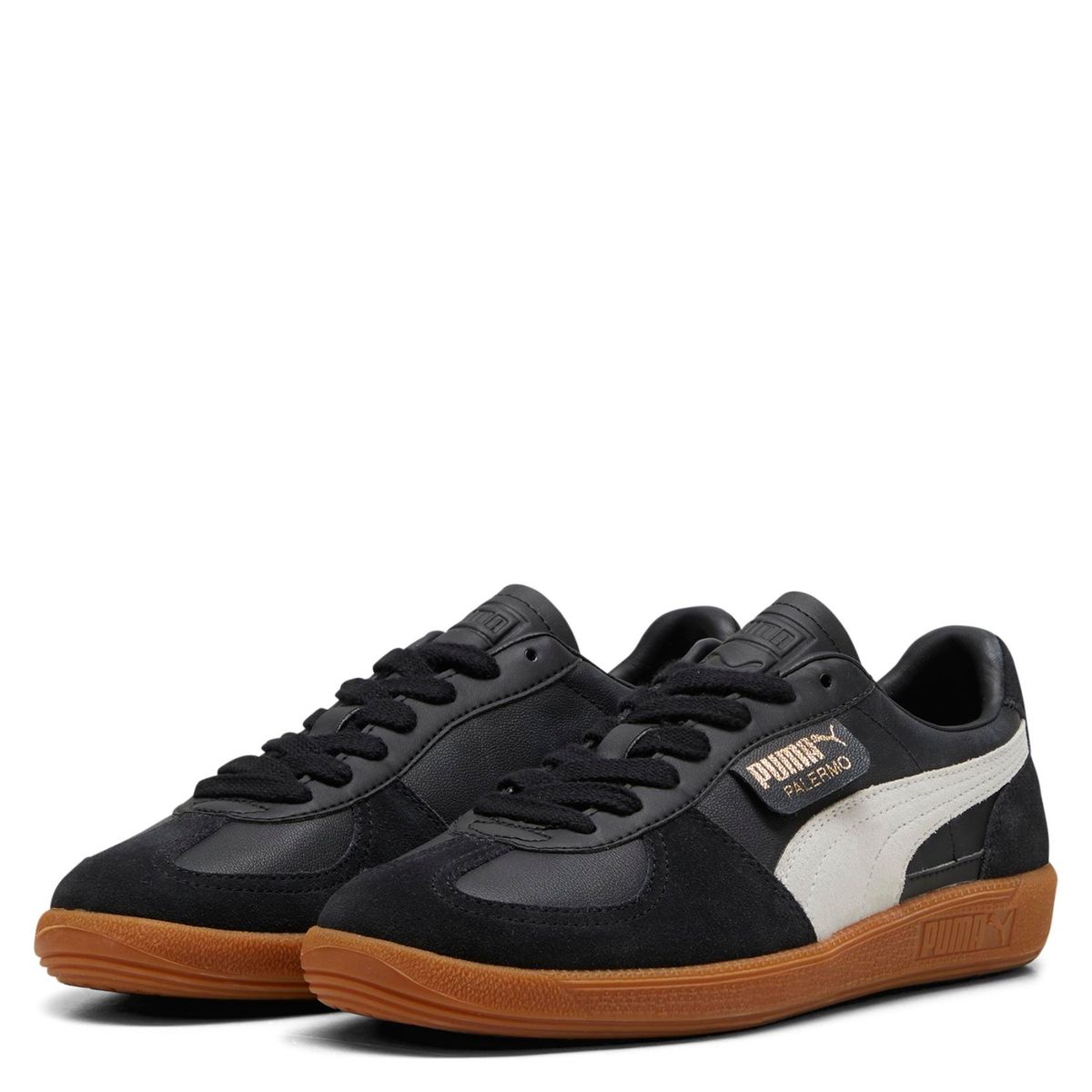 PUMA - Palermo Lth Zapatilla Urbana Hombre Negro Puma